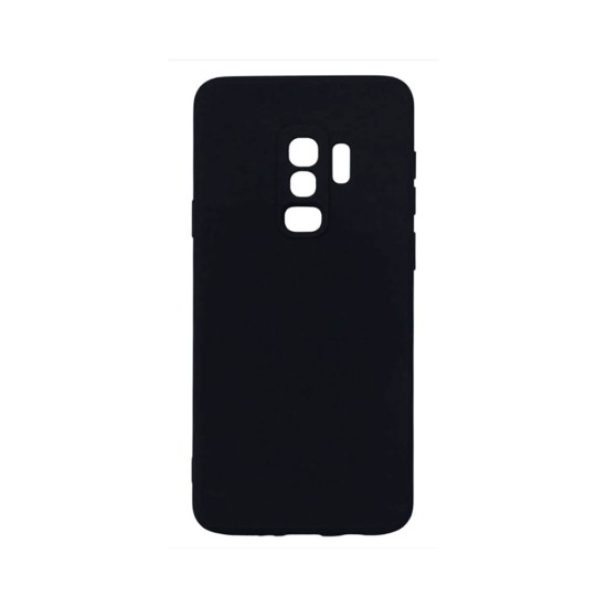 Silicone Case with Camera Shield for Samsung Galaxy S9 Plus Black